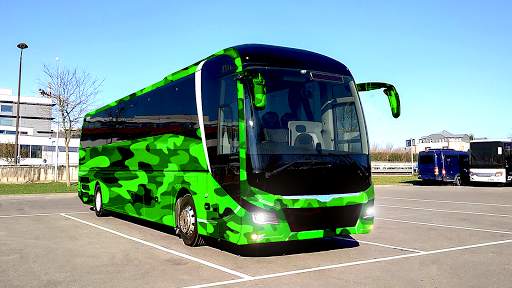 Army bus simulator 3D army bus driving games 2021 screenshot 1