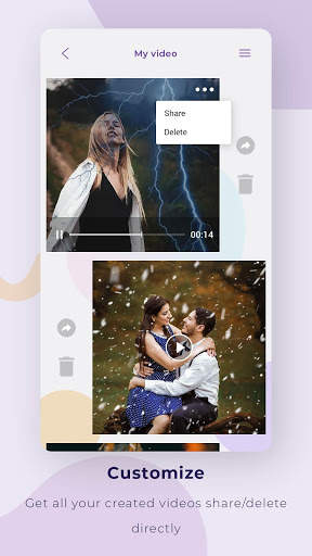 Rain Effect Video Maker screenshot 7