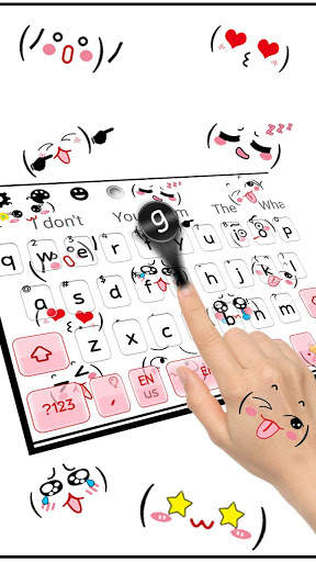 Cute Emoticons Keyboard screenshot 2