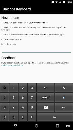Unicode Keyboard screenshot 2