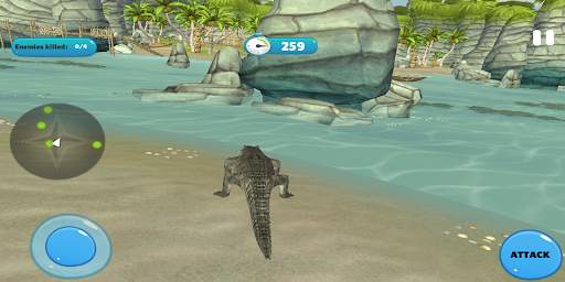 Angry Crocodile Attack 2021 - Wild Hunt Game screenshot 3