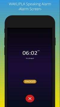 Talking & Speaking Alarm Clock (Free!) WAKUPLA скриншот 2