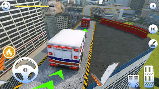 Roof Jumping Ambulance Simulator - Rooftop Stunts screenshot 4
