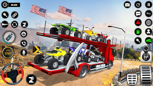 Car Transporter Trailer Truck screenshot 2