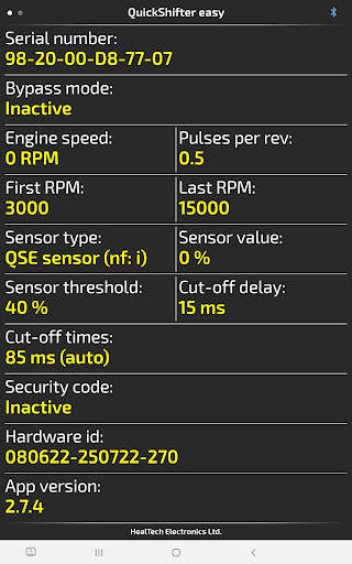 QuickShifter easy (iQSE) screenshot 15