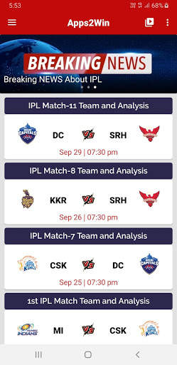 Apps2Win™ -Fantasy Tips & Guide for Dream11 screenshot 1
