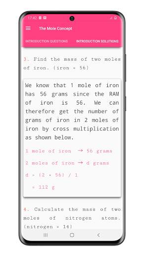 The Mole Concept Tutorial screenshot 2