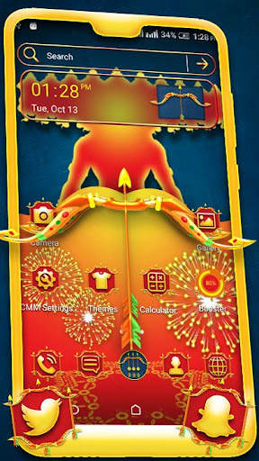 Dussehra Ravan Launcher Theme screenshot 3