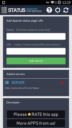 Server Status Monitor 4 Apache Webservers screenshot 3