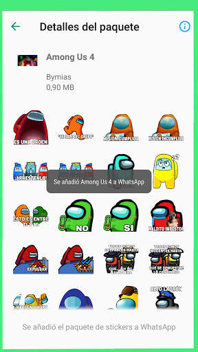 Stickers de AmongUS para Whatsapp - WAStickerApps screenshot 4
