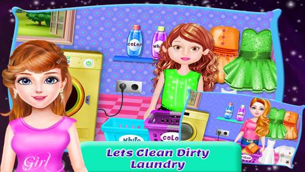 School Girls House Cleaning Games screenshot 5