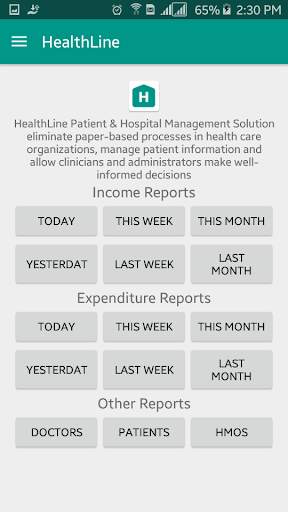 HealthLine Patient & Hospital Management Solution 4 تصوير الشاشة