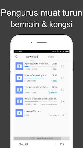Pemuat turun video screenshot 3