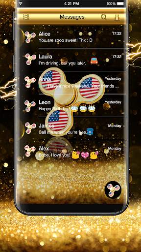 Golden Luxury Keyboard Theme screenshot 4
