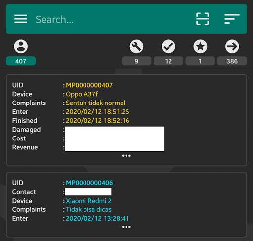 Mobile Workshop (Manager) screenshot 1