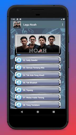 Lagu Noah plus Lyric 3 تصوير الشاشة