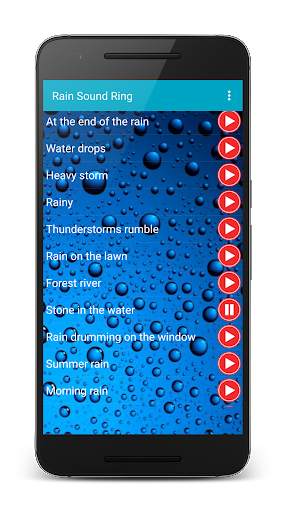 Rain sounds sleep ringtones 6 تصوير الشاشة