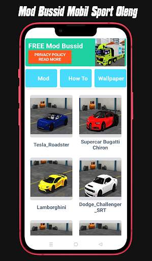 Bussid Mod Mobil Sport Oleng screenshot 2