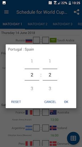 Schedule for World Cup 2018 Ru screenshot 2