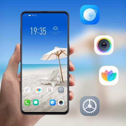 Theme for Y15 HD Beach Sun Wallpaper screenshot 1