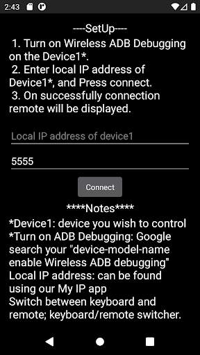ADB Remote, Keyboard & Shell स्क्रीनशॉट 1