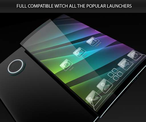 Glass theme & glass icon pack  screenshot 1