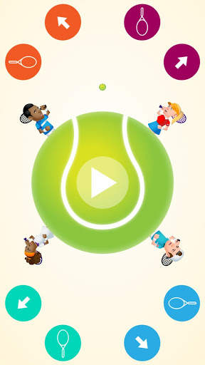 Circular Tennis 2 Player Games screenshot 2