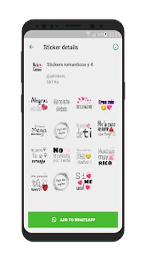Stickers romanticos y frases de amor para WhatsApp screenshot 1