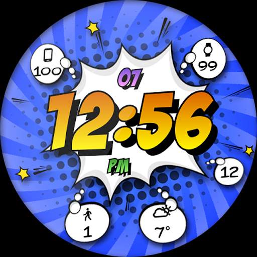 Comic Pow HD Watch Face screenshot 13