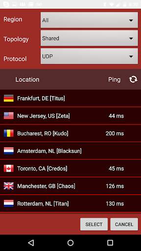 LiquidVPN's OpenVPN Client screenshot 1
