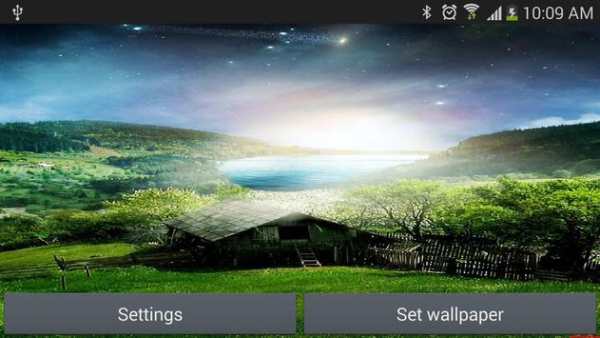 Nature Live Wallpaper Meteors screenshot 1