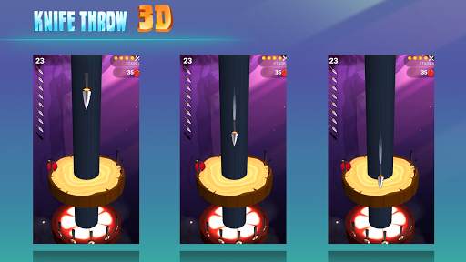 Knife Throw 3D स्क्रीनशॉट 2