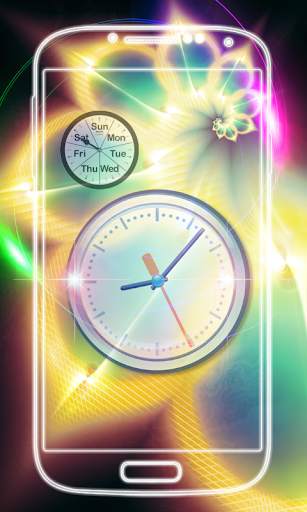 Leaves Analog Clock Live Wallpaper screenshot 7