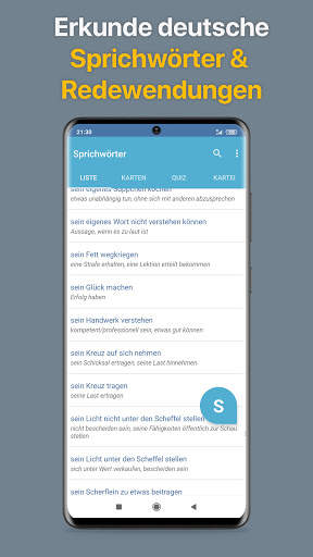 Deutsche Sprichwörter & Redewendungen screenshot 1