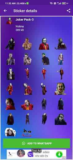 Joker Stickers -WAStickersApp screenshot 3