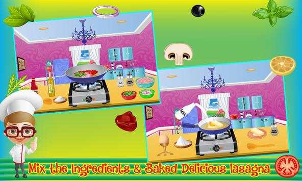 Cook Baked Lasagna Game screenshot 2