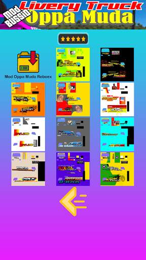 Mod Bussid Livery Oppa Muda screenshot 3