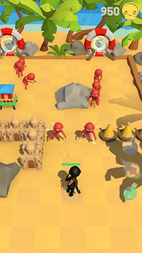 Stickman - zombie games and archery war screenshot 3