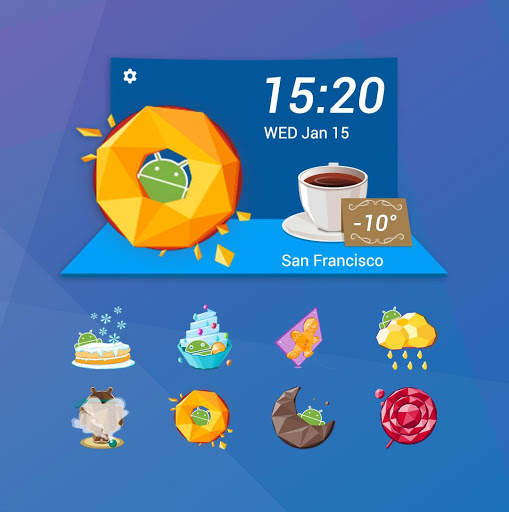 Dessert Style Weather Widget screenshot 3