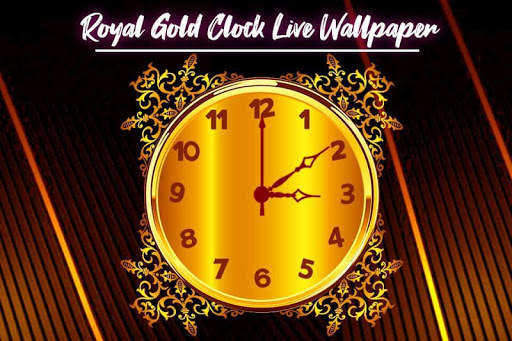 royal gold clock live wallpaper offline screenshot 5
