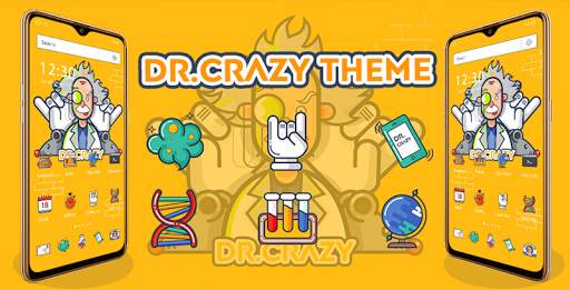 Dr.crazy HD cartoon theme for Galaxy M30 2019 screenshot 1