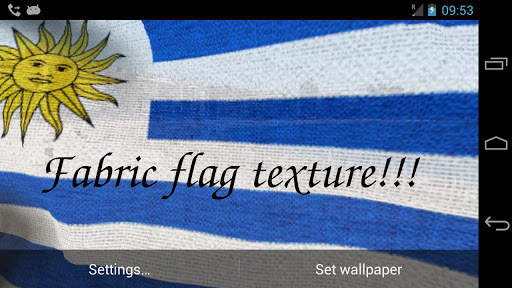 Uruguay Flag Live Wallpaper screenshot 7