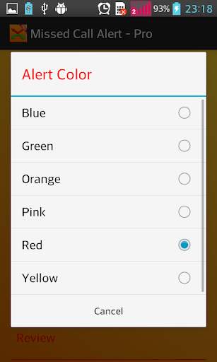 Missed Call Alert / Reminder   screenshot 3