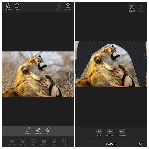 Edit photo Pixlr M screenshot 4