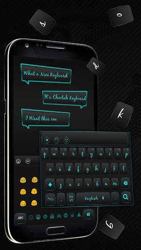 Eccentric Radiant Blue Keyboard Theme screenshot 1