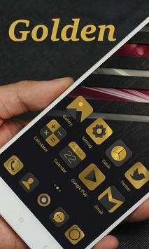 Golden  GO Launcher Theme screenshot 1