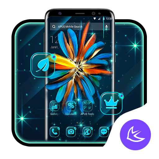 Colorful Feather APUS Launcher theme icon