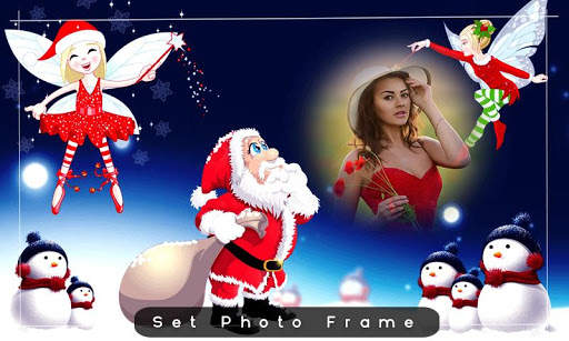Sanat claus photo frame  - dp maker screenshot 3