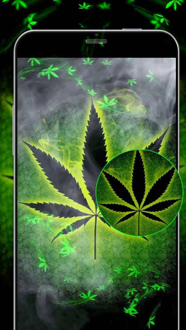 Neon Rasta Weed Live Wallpaper screenshot 1