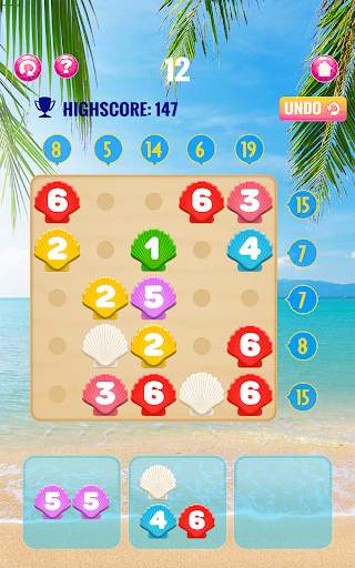 Number puzzle game – Beach *Gold Edition screenshot 11
